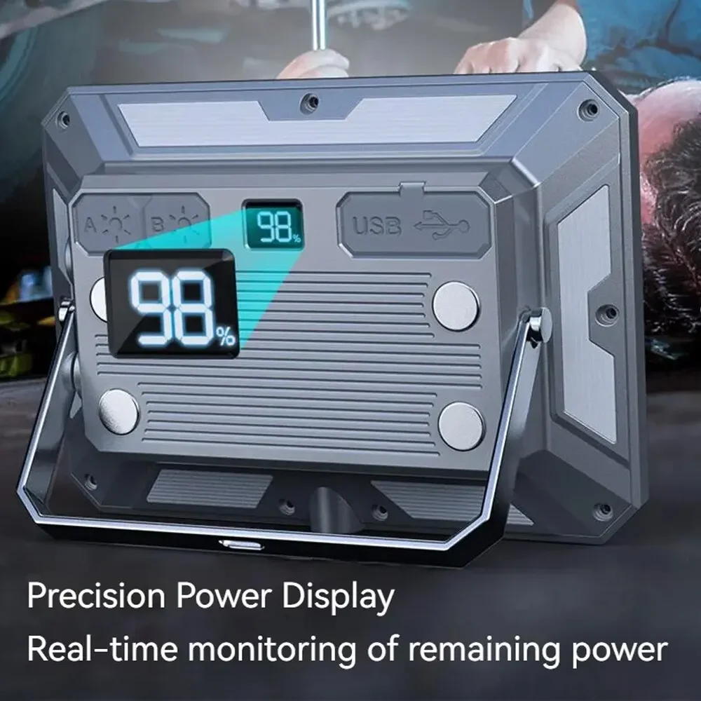 المحمولة LED التخييم خيمة ضوء كشاف قابل لإعادة الشحن عالية الطاقة إضاءة الطوارئ في الهواء الطلق مقاوم للماء مصباح الليل المعلق #5