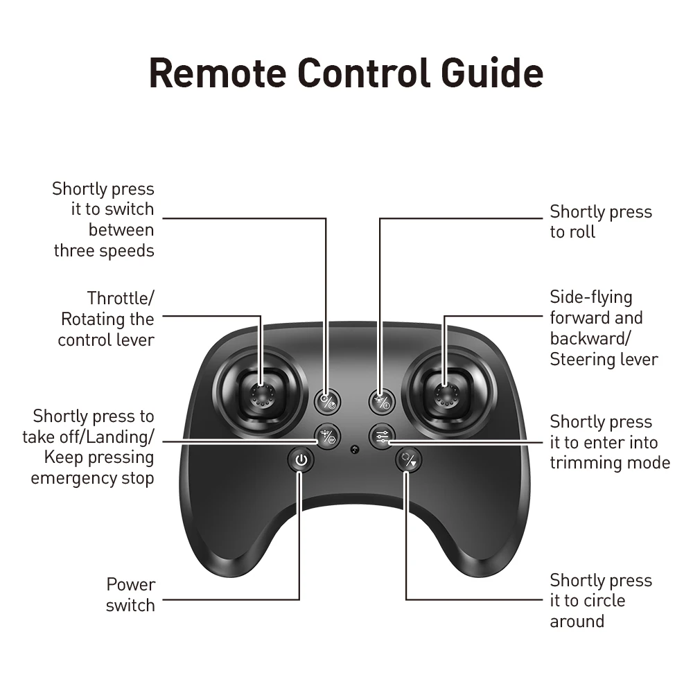 E72 طائرات رغوية عالية الأداء تحوم ذكي ثابت الارتفاع 360 درجة ° لعبة مقاتلة للتحكم في أضواء LED عن بعد بدون طيار #6