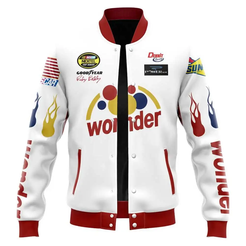 Movie Talladega Cos Nights Ricky Bobby Cosplay Costume Adult Basball Jacket Hoodie T Shirt Pants Roleplay Halloween Clothes