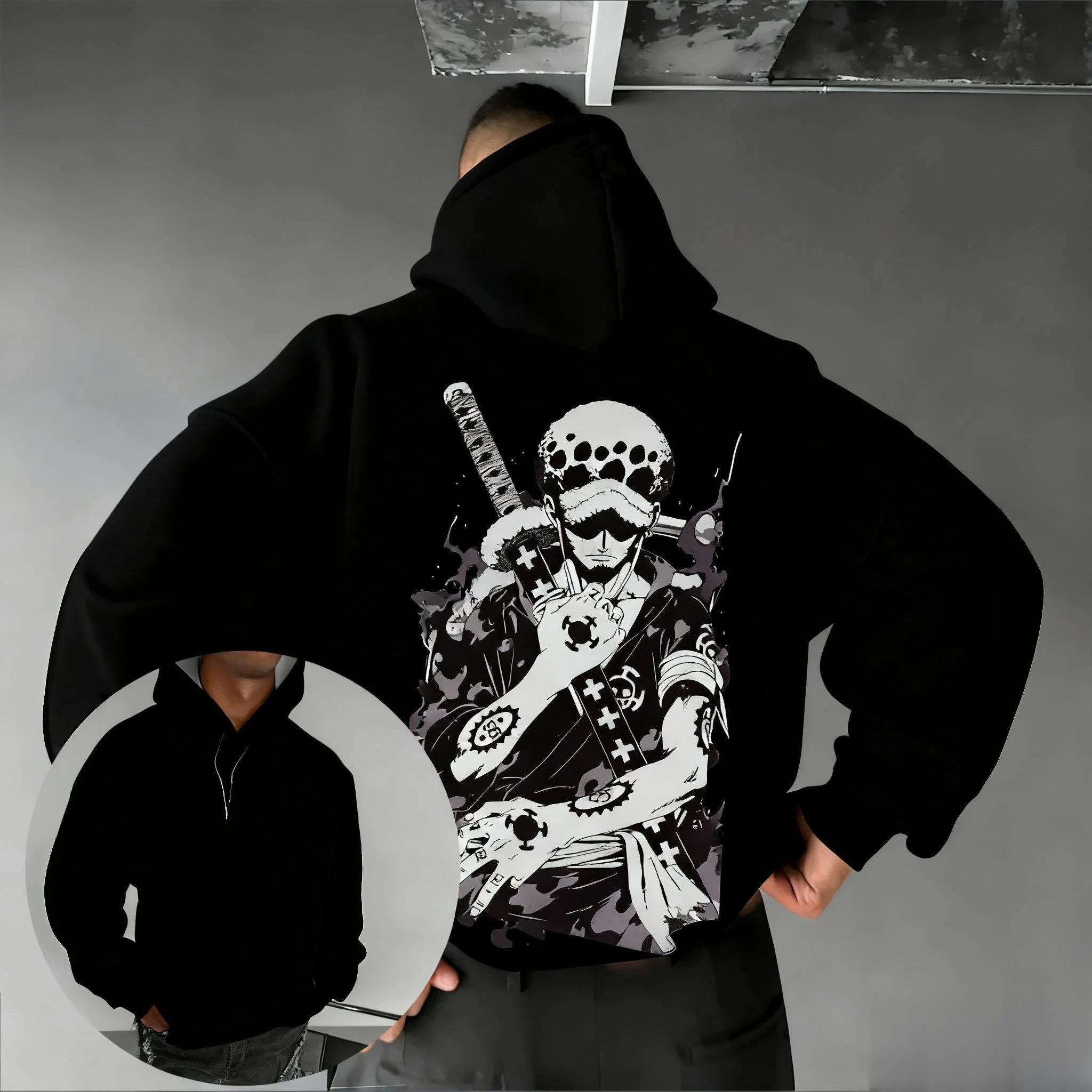 One Piece Hoodie Anime Unisex Oversized Graphic Print Sweatshirt Streetwear Autumn Winter Casual Fitness Long Sleeve New Y2k