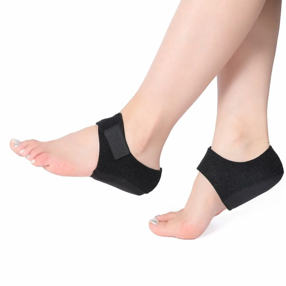 Cushioning Silicone Heel Protector Skin Care Washable Heel Protection Cover Anti-Crack Reusable Plantar Fasciitis Insoles Hiking