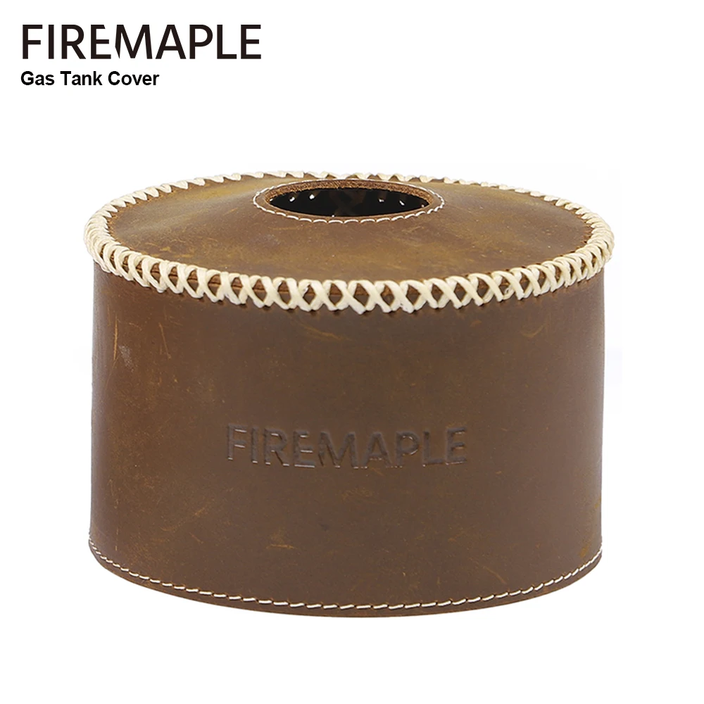 Fire Maple Gas Canist Leather Cover Cowhide Protective Cover Outdoor For 220g Camping Canister Cover