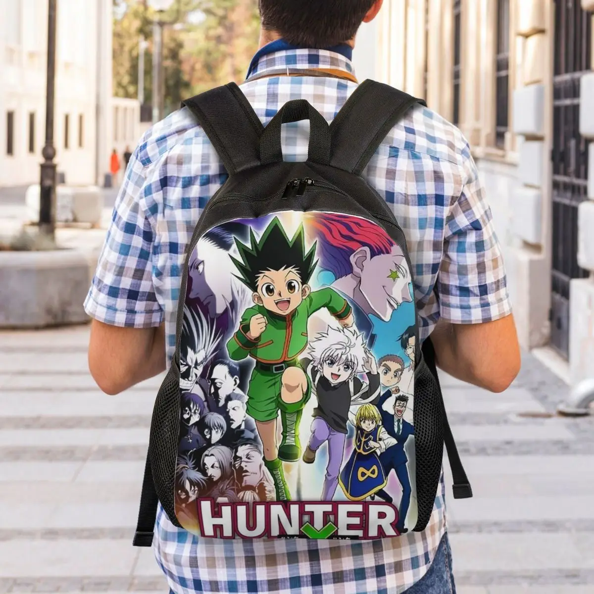 أنيمي هنتر X هنتر حقيبة الظهر رائجة البيع Daypack سعة كبيرة الأطفال BookBag حقيبة مدرسية حقائب كتف للرجال والنساء