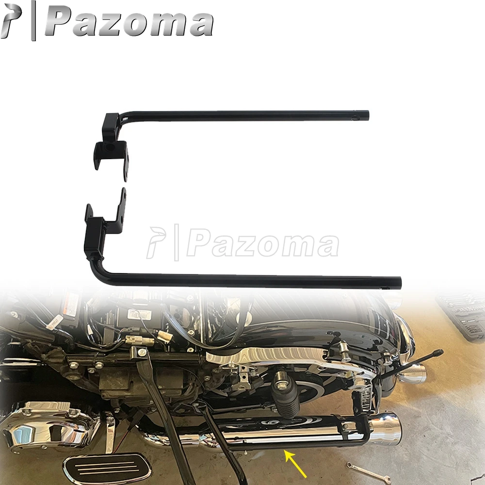 

For Harley Touring Ultra Limited FLHTK Low FLHTKL CVO Limited FLHTKSE Motorcycle Rear Saddlebag Bracket Guard Crash Bar Hardware