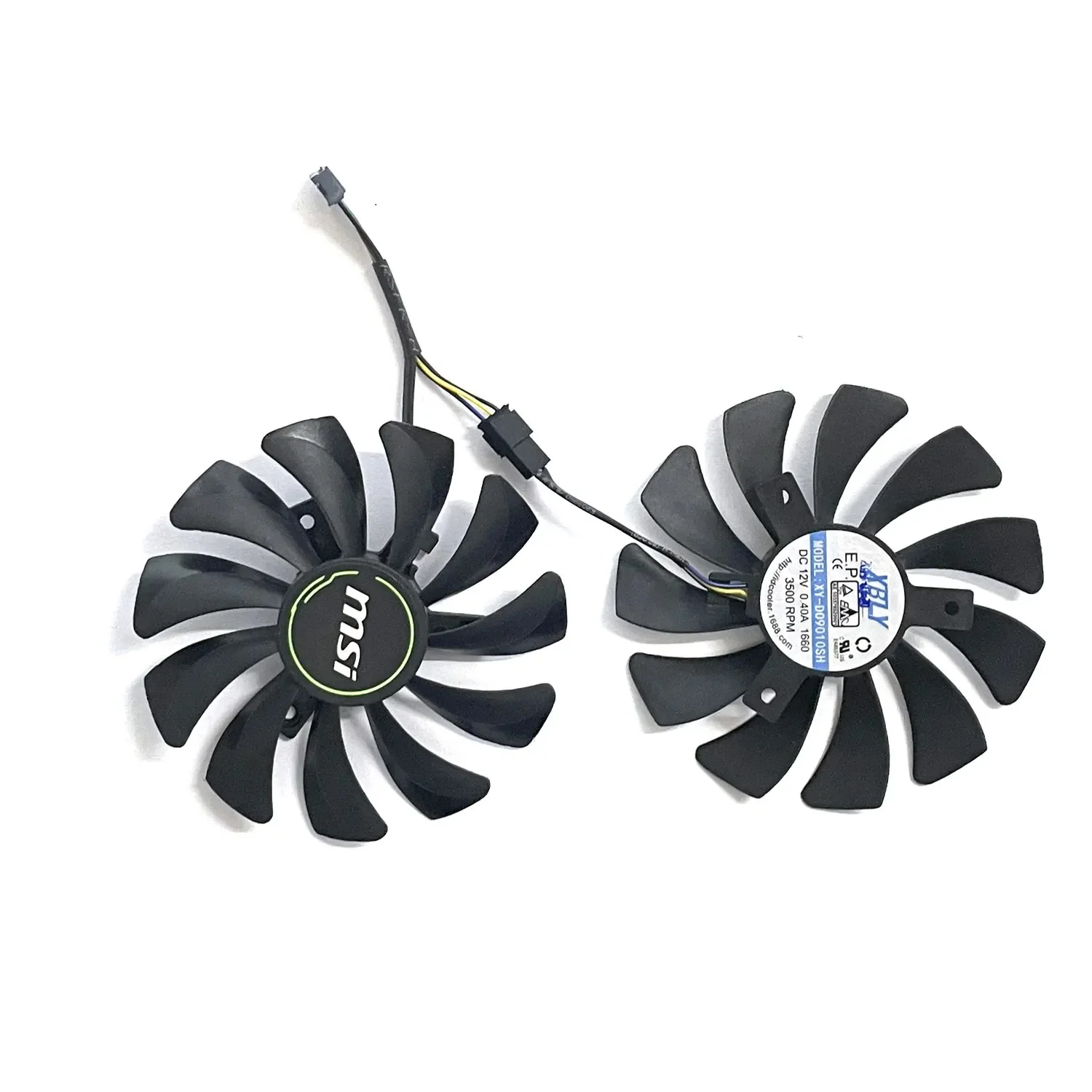 

85MM HY-D09010SH HA9010H12F-Z GPU Fan For MSI GeForce GTX 1660 1660TI RTX 2060 VENTUS Video Card Cooling Fan