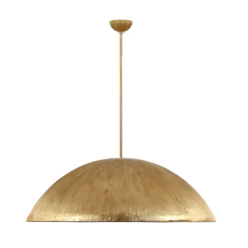 Gold Chandelier Luxury Round Brass Ceiling Light Living Room Home Hotel Villa Decorative