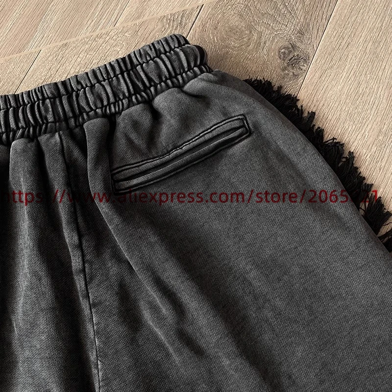 Tassels Billionaire BLACKOUT BILL NET Shorts Men Women 1:1 Best Quality Mesh Drawstring Breeches