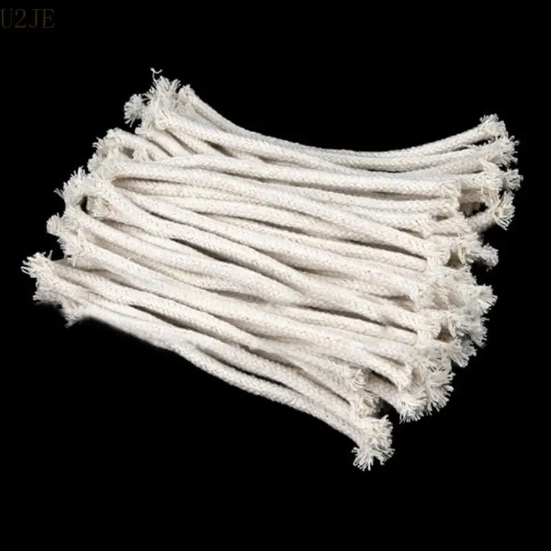 U2JE 10pcs круглые хлопковые плетеные свеча фитиль масла фонари для масляных фонарей для масляных ламп 5,90 дюйма