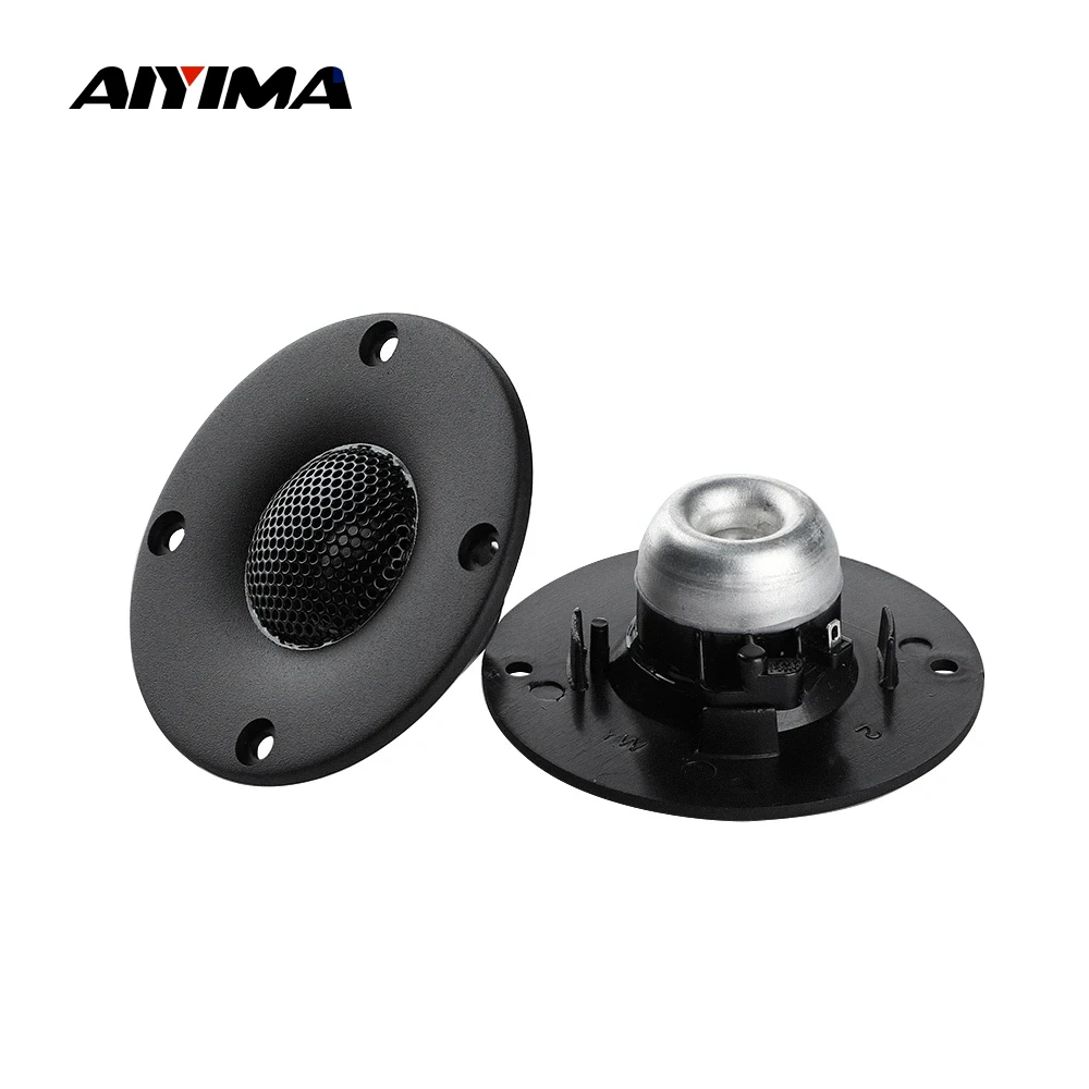 

AIYIMA 2Pcs 3 Inch Tweeter 4 Ohm 15W Silk Film Treble Speaker Audio Neodymium Loudspeaker Home Theater With Aluminum Heatsink