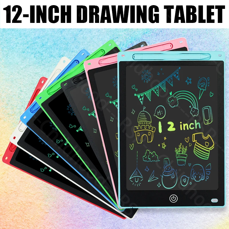 12 inch Tablets Electronic Handwriting Pad Writing Board Drawing Tablet LCD Screen Writing Tablet Digital Graphic Toys for child