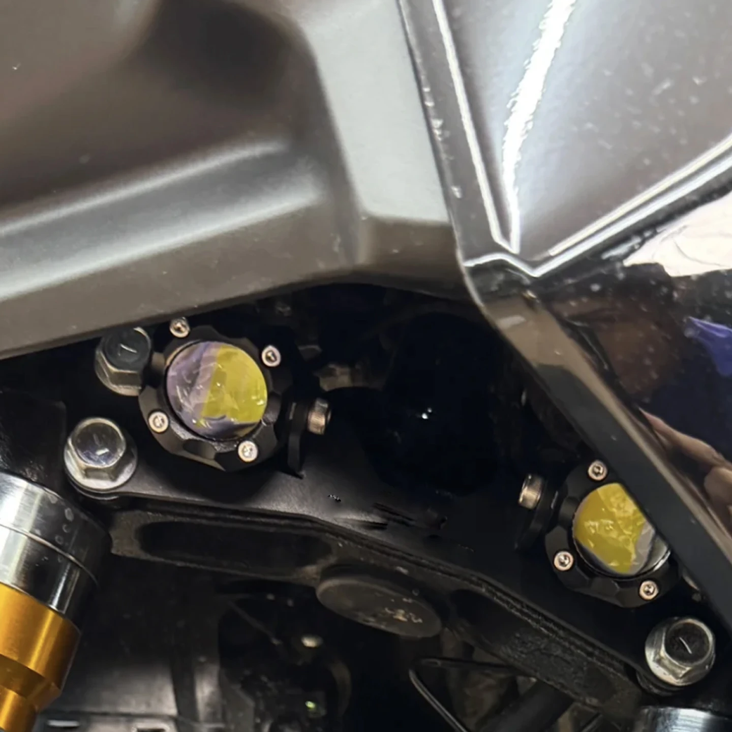 For Yamaha Nmax155 2025 2026Motorcycle Accessories Hidden Spotlight Bracket Fog Lamp Fixing Support NMAX155