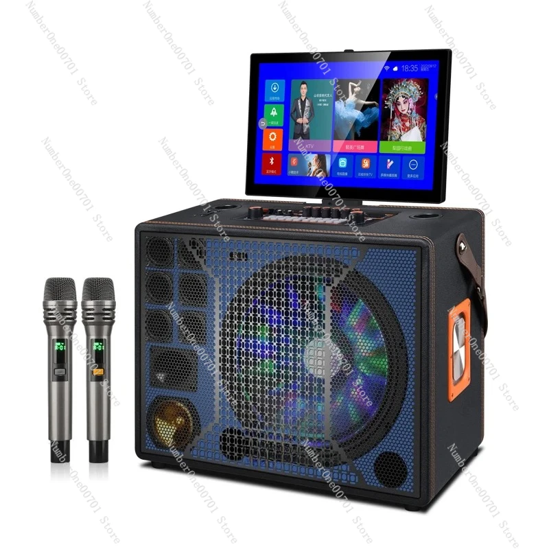 

Shanling Hotsale home theatre music box Karaoke System Machine Wireless Portable Karaoke Speakers Subwoofer with Smart Display