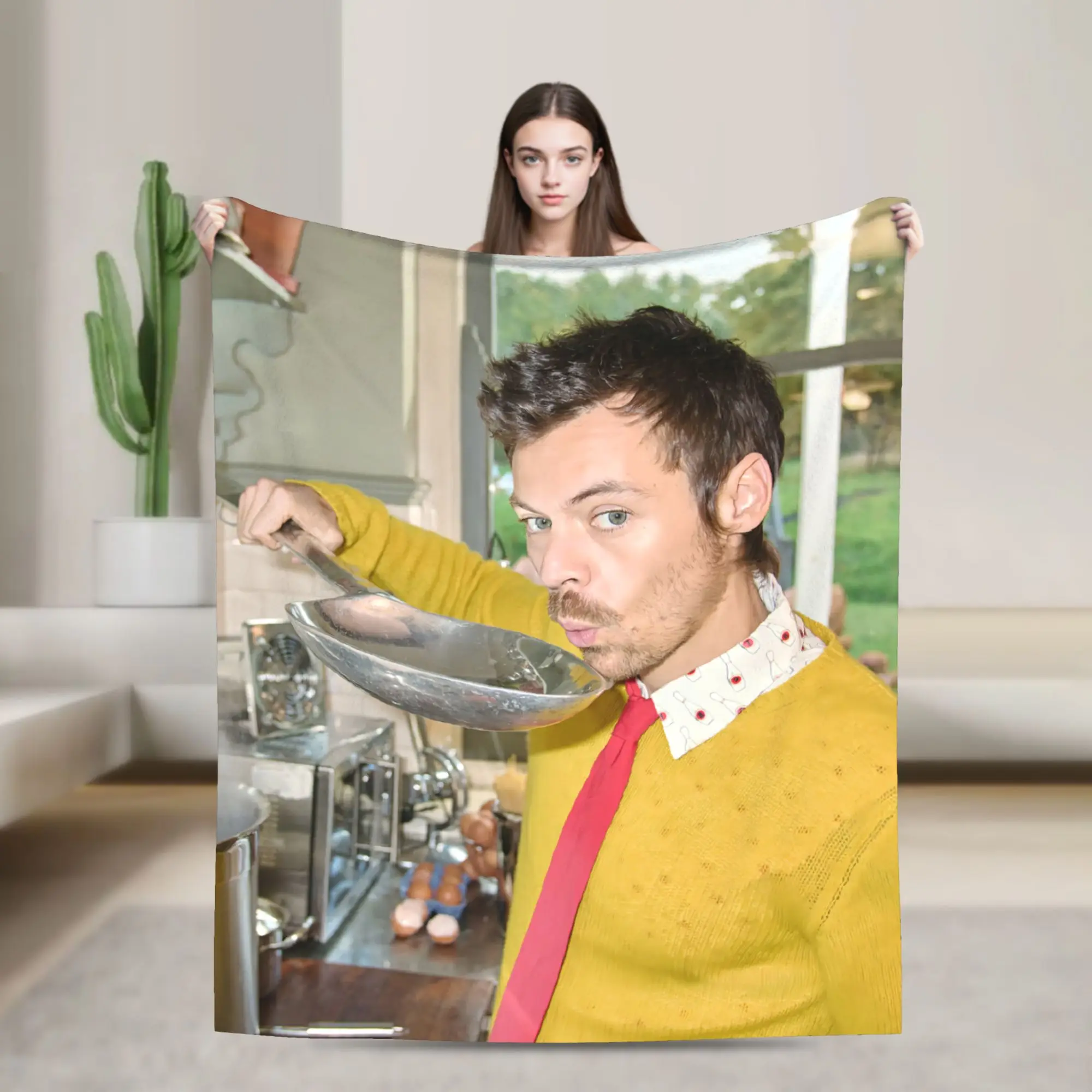 H-HarryS Singer S-Styles Kiss All the Time Disco Super Soft Blanket  Kids Plush Throw Blanket Novelty Couch Bed Sofa Bed Cover