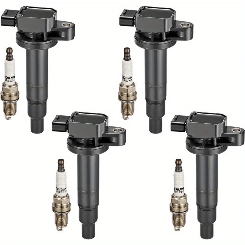 

Пакет катушек зажигания и иридиевые свечи зажигания, совместимые с Scion xB Toyota Echo Prius Yaris 1.5L L4