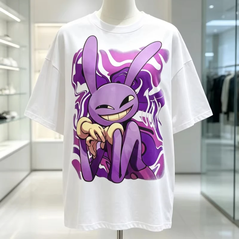 2026 New The Amazing Digital Circus Jax Graphics T-shirt Men Women Summer Cotton Clothing Cartoon Short Sleeve Tops Streetwear