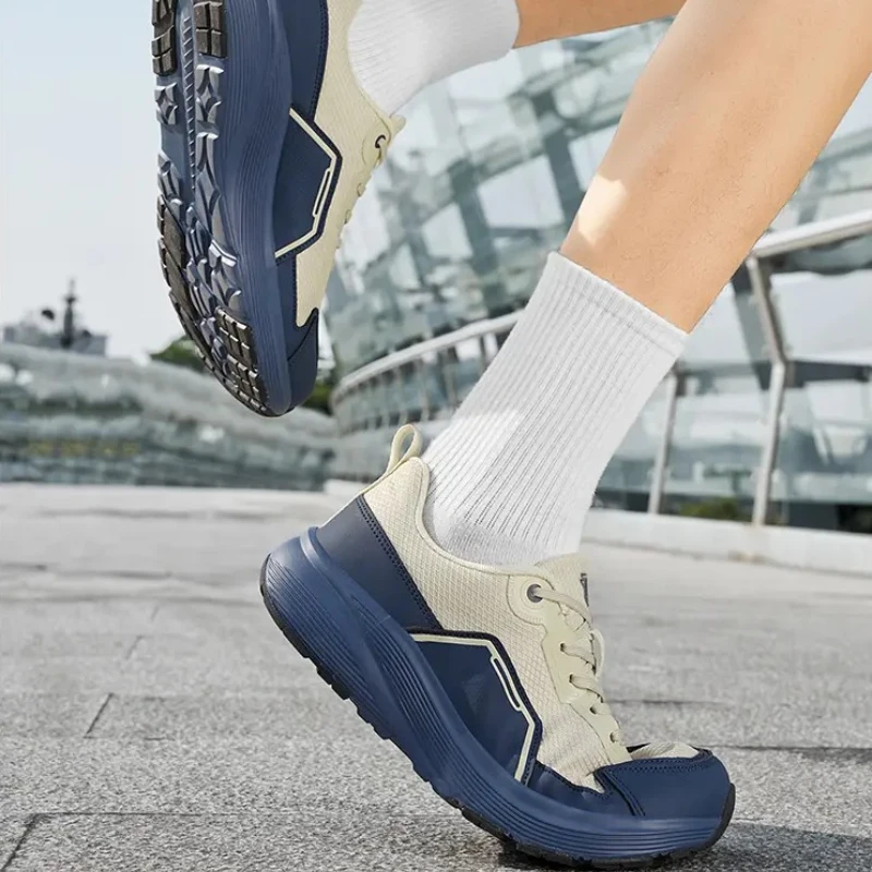 メンズランニングシューズ軽量通気性メッシュスニーカージョギングジムワークアウト用メンズカジュアルシューズスリッポンウォーキングシューズ男性用