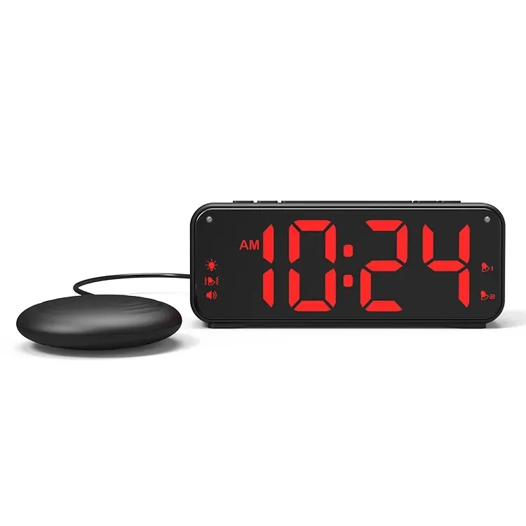 

Vibration creative strong vibration alarm clock two sets of alarm heavy sleep vibration loud sound electronic clock strength clo