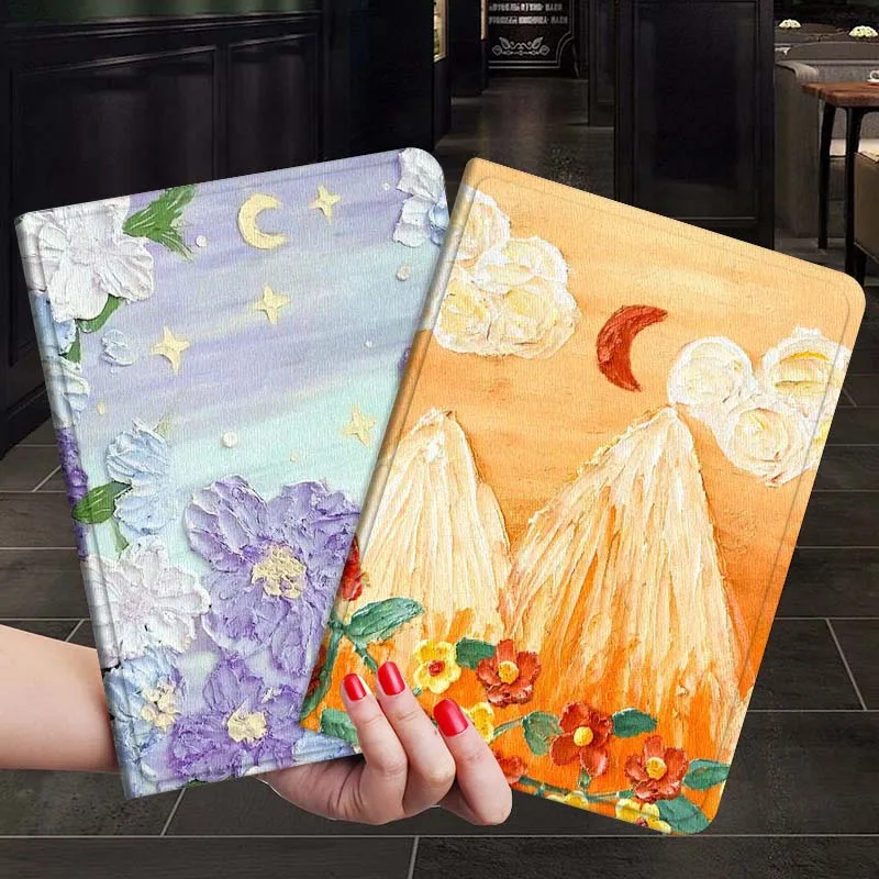 

Oil painting pattern design Tablet Case For Samsung Galaxy Tab S7 S8 S9 S10 FE Plus 12.4 13.1 Inch