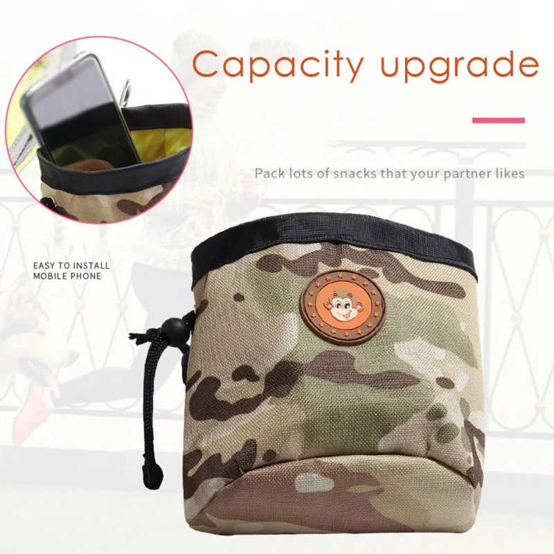 Mini Portable Training Bag Dog Pet Snack Bag Supplies Strong Wear Resistance Large Capacity Puppy Snack Reward Waist Bag