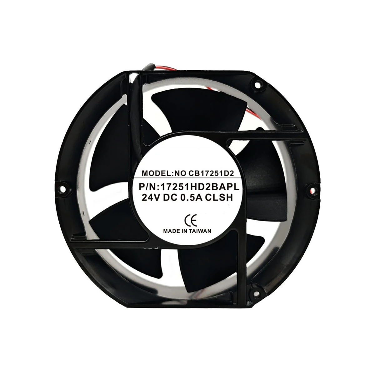 

Вентилятор охлаждения CB17251D2 P/N 17251HD2BAPL DC 24 В 0,5 А 17 СМ 17251 172X150X51MM 2-проводной