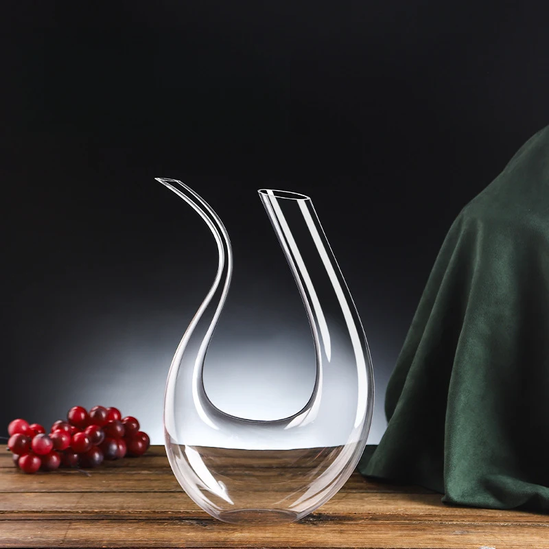 Crystal Glass Wine Decanter Luxury Red Wine Carafe Aerating Decanter with Lid Home Bar Wine Pouring Server - view 4