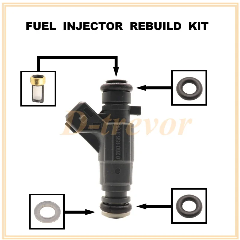 Fuel injector nozzle repair kit for X5 X6 Rancher Z6 ZForce Z6-EX 500 600 0280156319 018B-171000