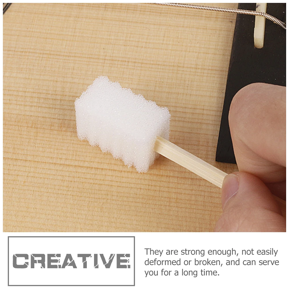 

Wipes String Cleaning and Maintenance Tools Brushes for Musical Instruments White Wood