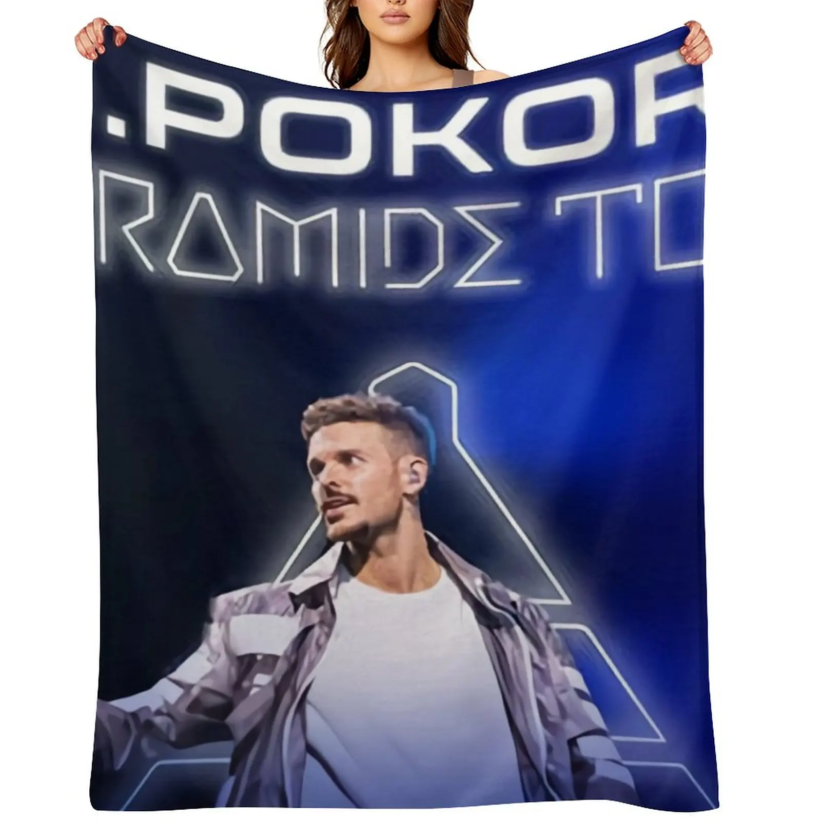 

M. Pokora Throw Blanket sofa bed Soft Plaid Plaid on the sofa manga Blankets