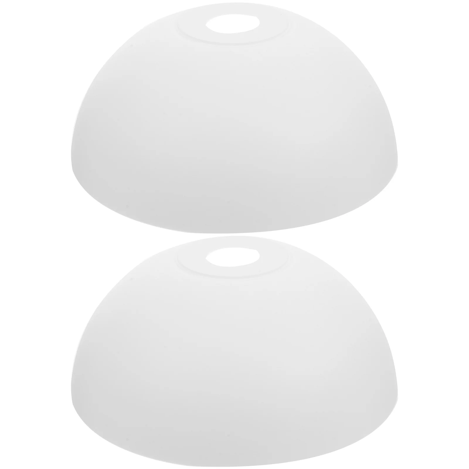 

2 Pcs Desk Light Plastic Lampshade Simple Cover Dome Ceiling Fan White Design Baby