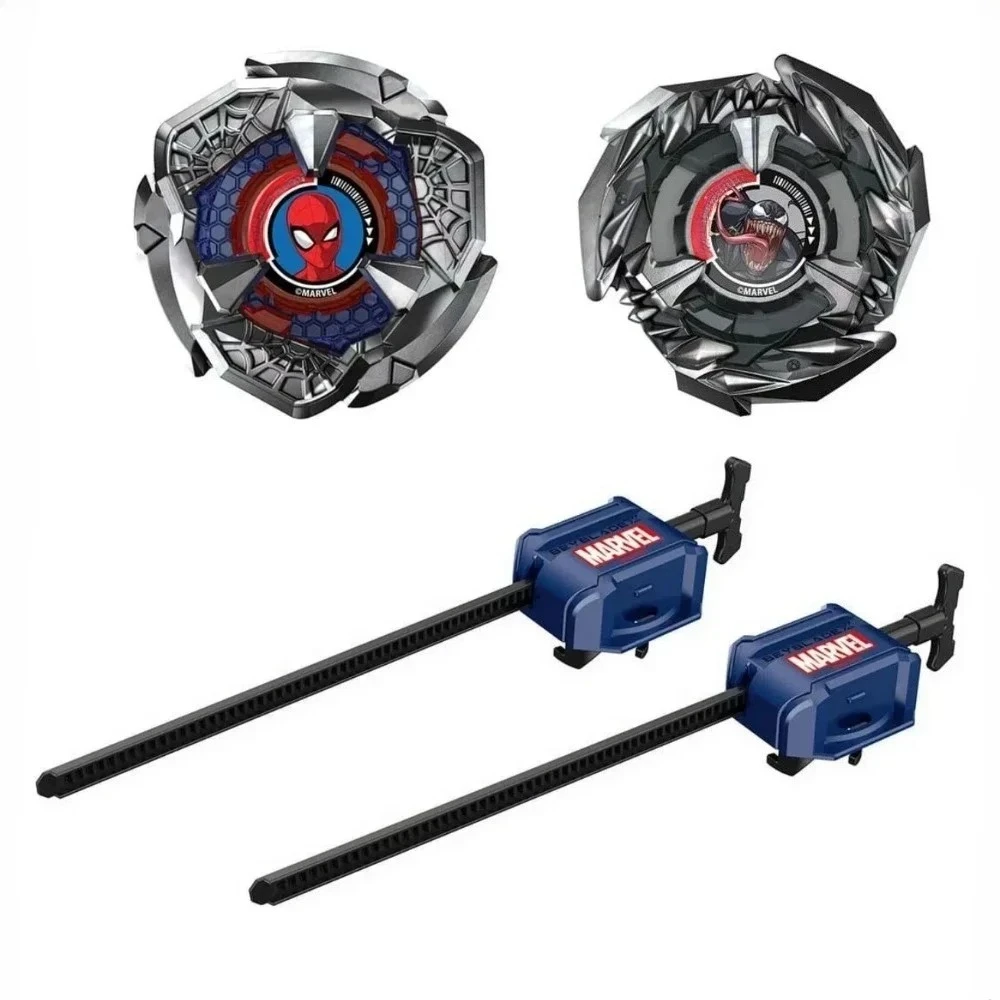 مجموعة Marvel Spider-Man 3-60F Vs Venom 3-80N المزدوجة BXG-30 الأصلية Takara Tomy Bey X Blade