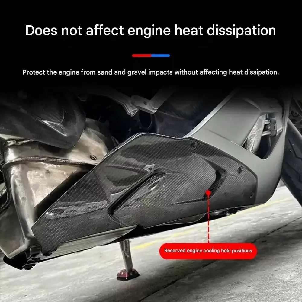 【Precise Fit】Carbon fiber engine cover accessory for QJMOTOR SRK921RR Super921 motorcycle modification.