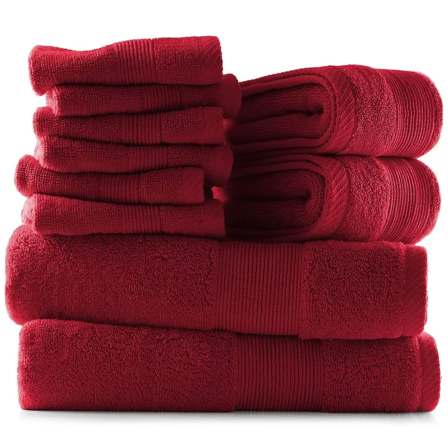 

Bath Towels for Bathroom 100 Ring Spun Cotton Luxury Bathroom Towels Ultra Soft amp Highly Absorbent, Bath Towels Set of 10 Burg