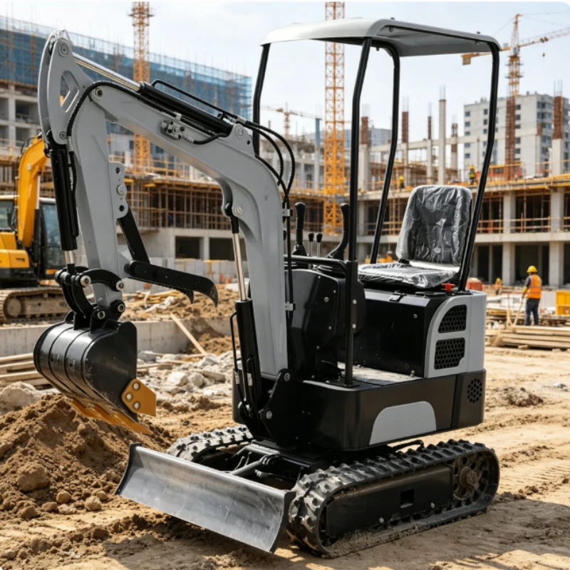 1.5 Ton Water-cooled Mini Digger, Stable Structure Crawler Excavator for Slope Operation & Gardening