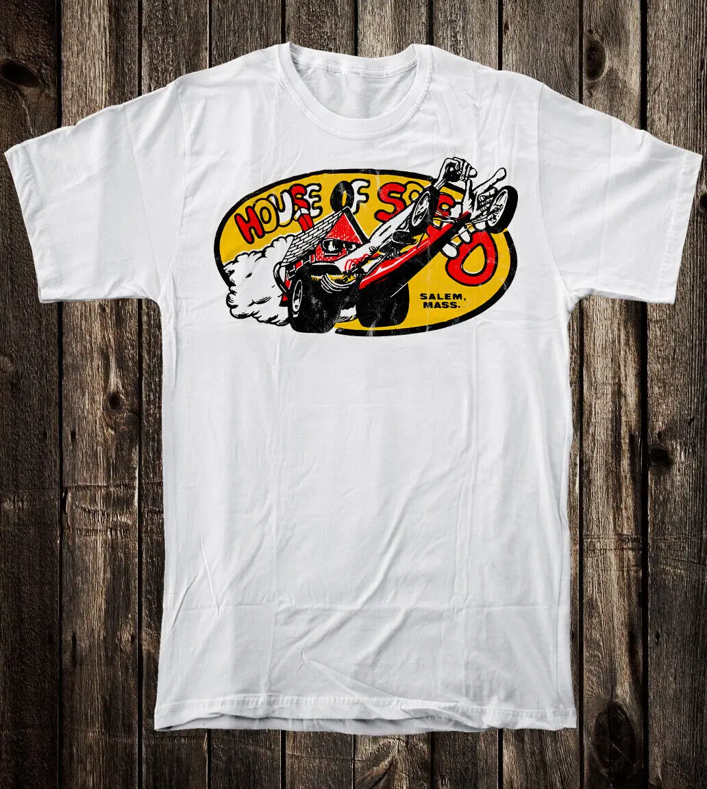 Hot Rod Tee T Shirt Drag Race Nostalgia Racing House Of Speed Shop Salem Mass.