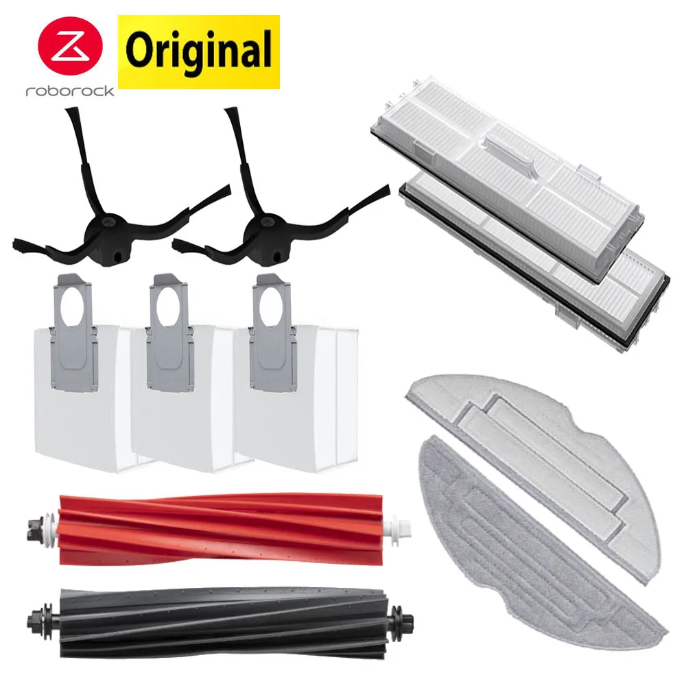 Originele Roborock S8 Pro Ultra Accessoires DuoRoller Borstel Filter Mop Stofzak Zijborstel Van S8/S8+ Stofzuiger reserveonderdelen
