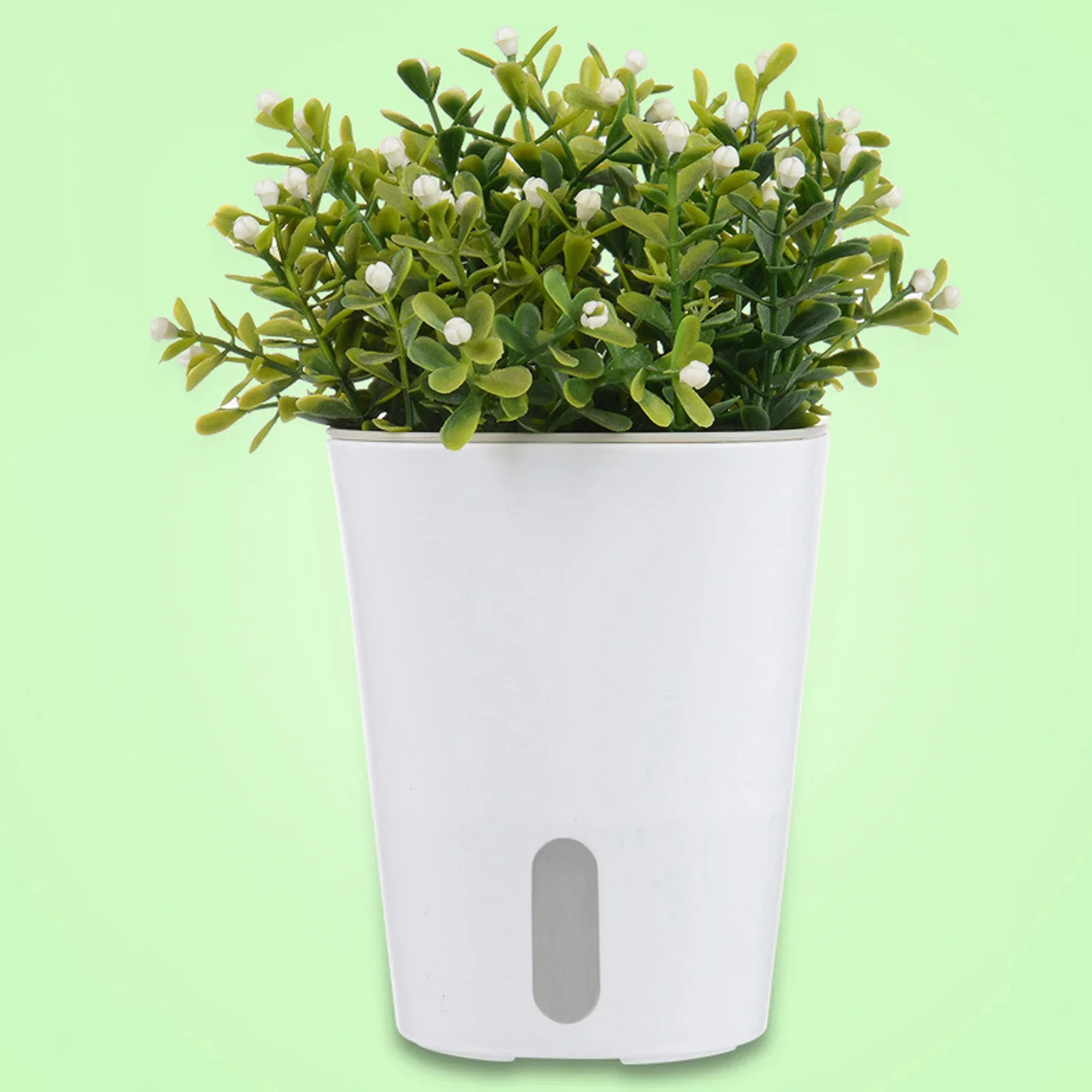 3pcs Hydroponic Automatic Water Absorption 2-layer Succulent Flower Pot Self-watering Flower Pot Hydroponic Lazy Flower Pot