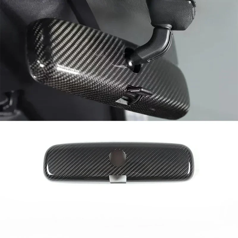 For SUBARU BRZ For TOYOTA 86 GR86 GT86 Real Dry Carbon Fiber 2022 Manual Interior Rearview Mirror Shell Modification Part