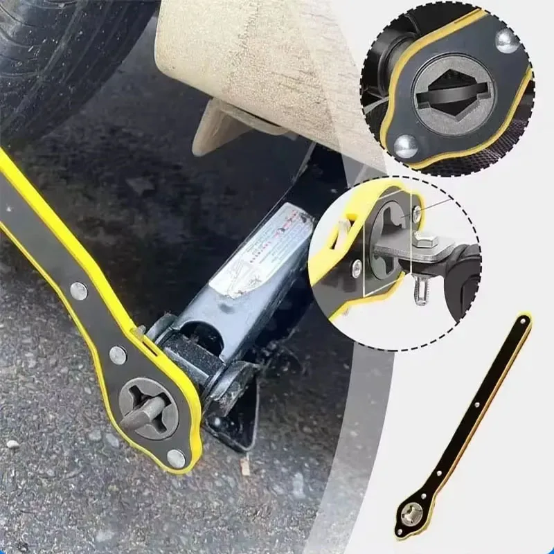 Bridge Car Accessories Novelties Ratchet Jack&lifting Equipment Tool Moto Labor Saving Wrench Lift Adapter Tire Jack Amagi