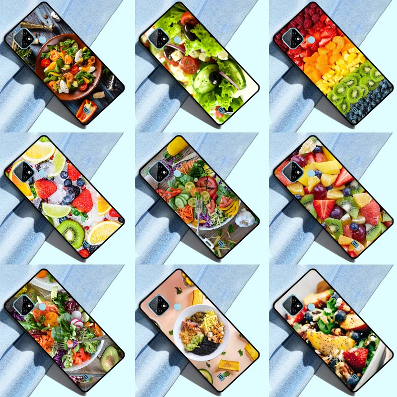 fruit and vegetable salad Case For Realme C11 2021 C15 GT Master GT Neo2 8 Pro 8i For C31 C35 C25 C25s C21Y C25Y Cover