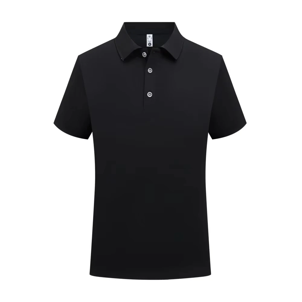 

Blank Black Classic Uniform Polo T Shirt Men Wholesale Bulk Summer Formal Collar T-shirt For Men Casual