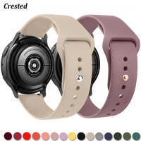 20mm/22mm strap For Samsung Galaxy watch 4 6 Classic/7/5 pro/3/46mm/42mm/Active 2 Gear S3 Silicone bracelet Huawei GT 2/pro band