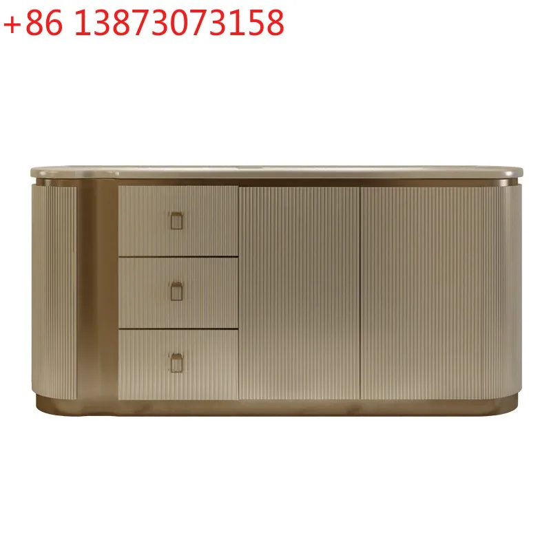 

Light luxury solid wood dining side cabinet American living room porch cabinet Bedroom side cabinet Simple modern high-end shoe