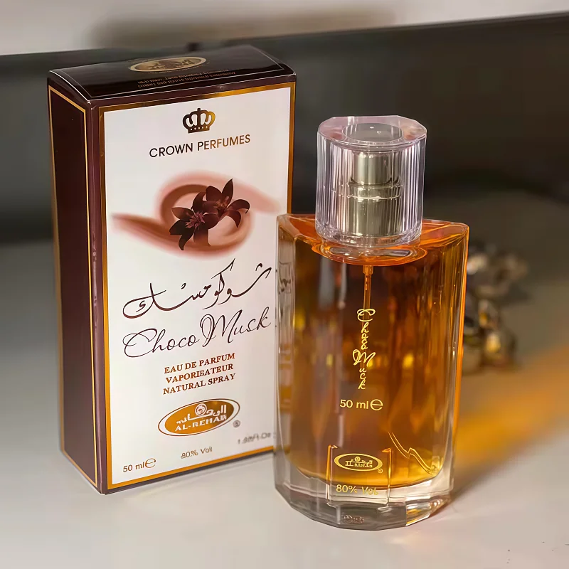 50ml Women's Luxury Perfume Chocolate and Musk Fragrance with Rose and Vanilla Notes Fragrance Arabian Dubai Cologne Perfume