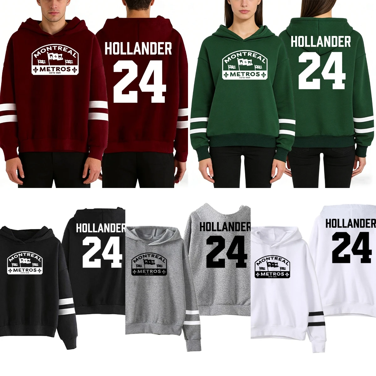 

Heated Rivalry Shane Hollander Hoodie Pocketless Parallel Bars Sleeve Streetwear Women Men Hooded Sweatshirt