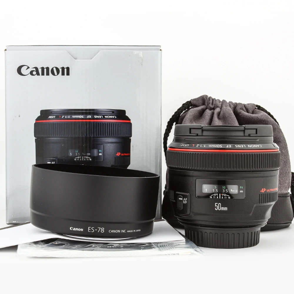 Canon EF 50mm f/1.2L USM Lens for Canon EOS SLR Cameras