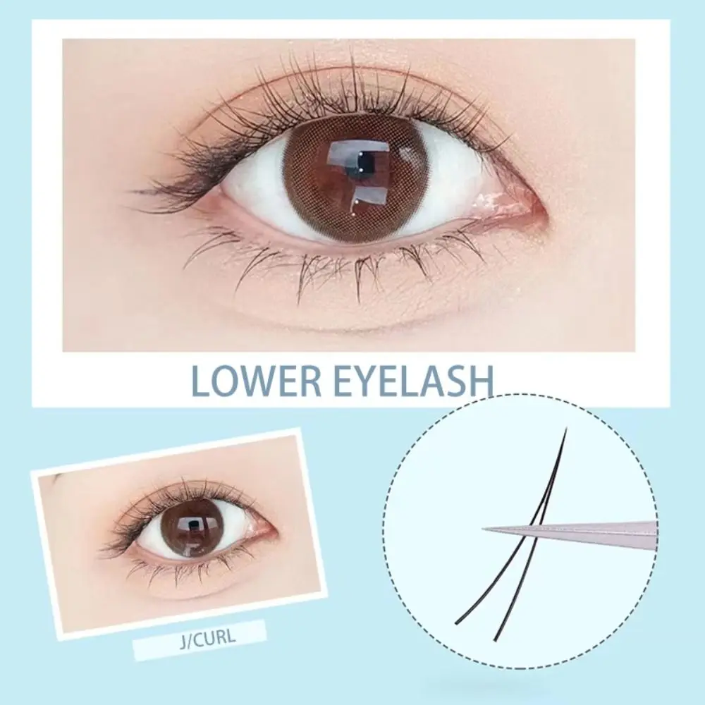 Individual Lashes 120 Clusters V-Shaped Lower Eyelashes 5/6/7mm Natural Lower Under Eyelash Easy Grafting Makeup Extension Tools