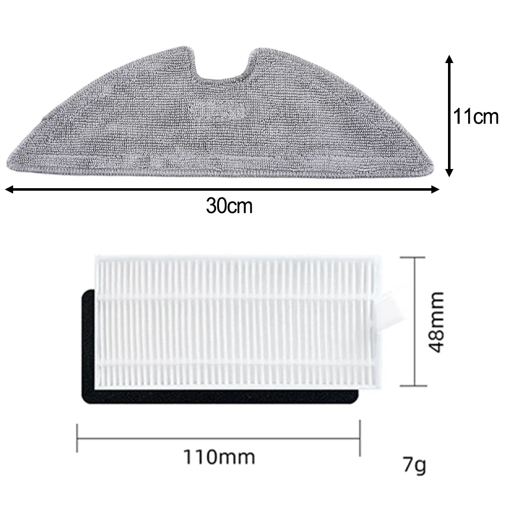 Revolutionize Your Cleaning Routine with Side Brush Filter Mop Cloth for RoboVac L35 HybridLR30 Hybird+ Robot Vacuum