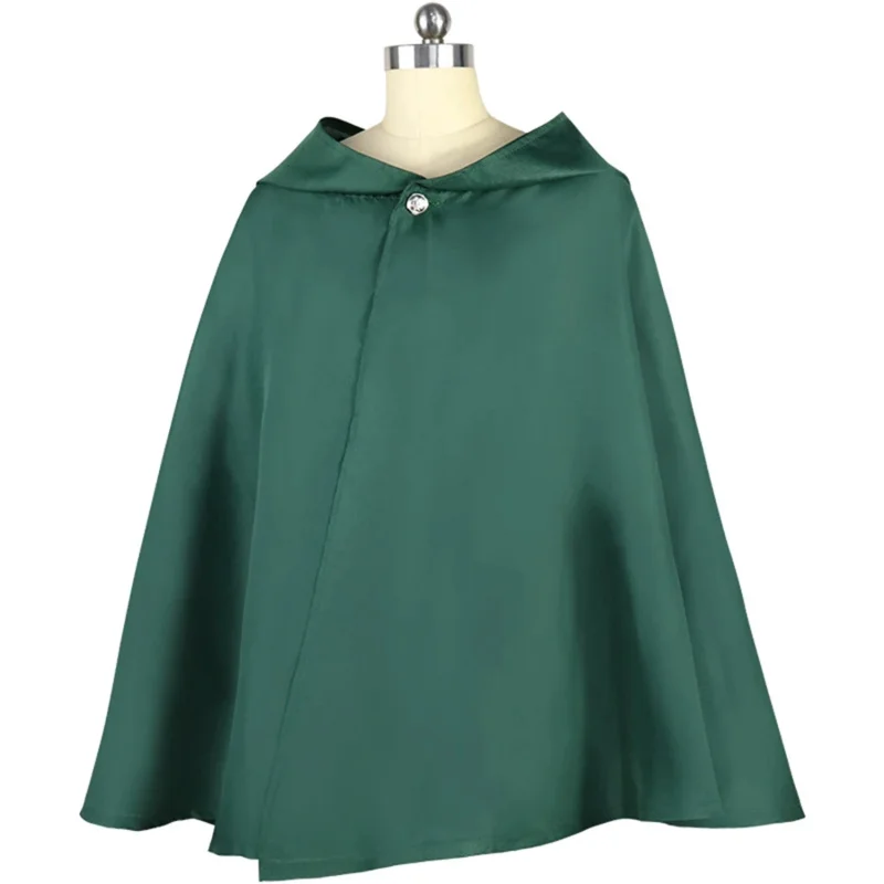 Anime Attack on Titan Cloak Cosplay Costumes Shingeki no Kyojin Green Cape Hoodie Cloaks Halloween Costume Kids Adult Clothes