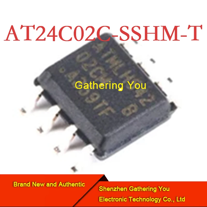 AT24C02C-SSHM-T SOP8 Electrically erasable programmable read-only memory Brand New Authentic