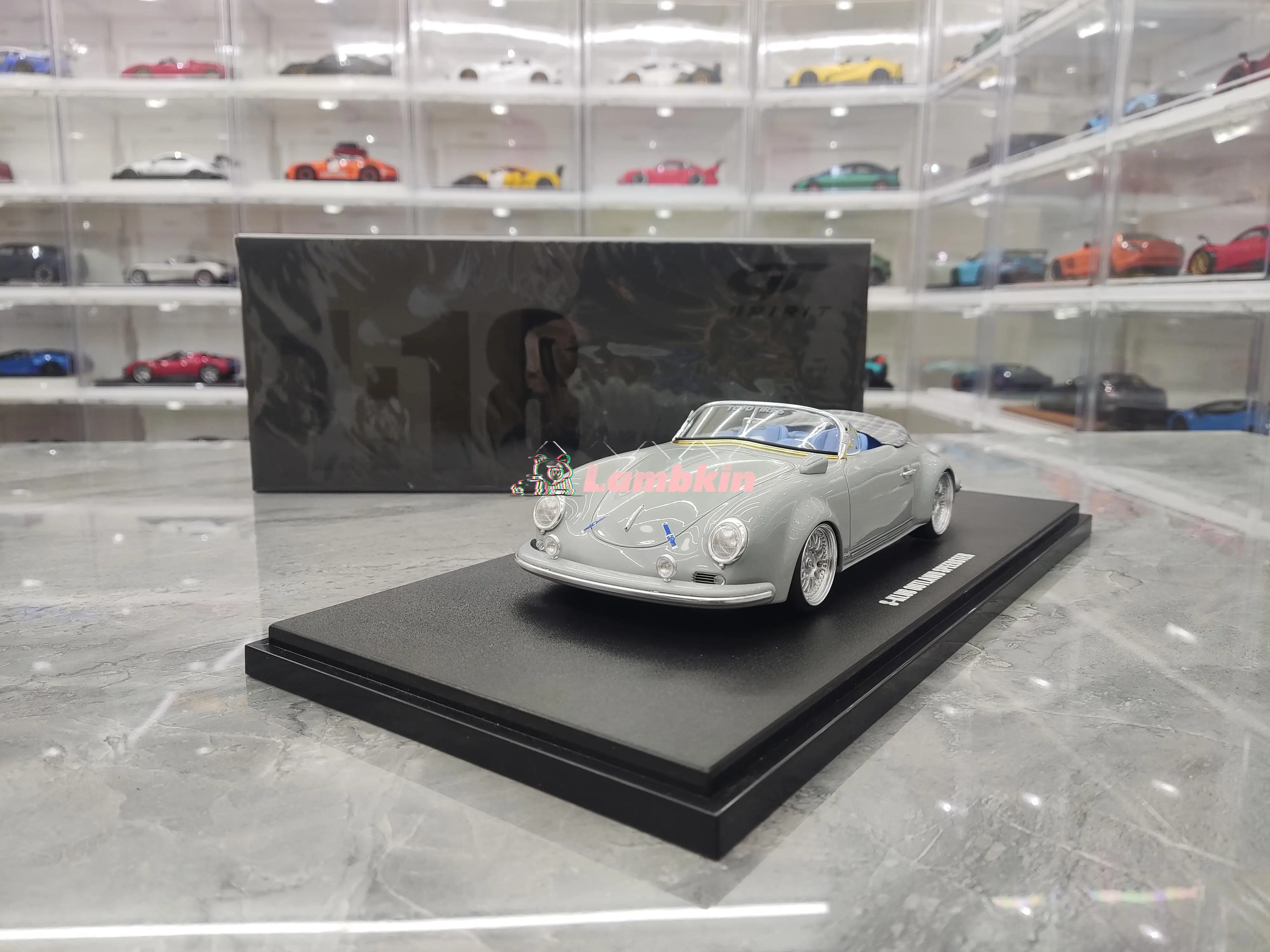 GT Spirit 1/18 For356 S-KLUB OUTLAWD SPEEDSTER 시뮬레이션 자동차 모델, 클래식 소장용